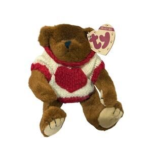 VTG Ty Beanie Baby/Attic Treasure Plush " Casanova Teddy Bear" Animal Toy 1993